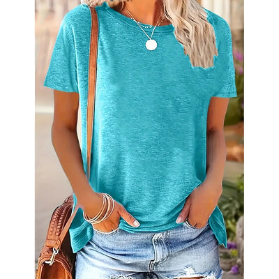 3 Pack Womens Tops Basic Summer Short Sleeve T Shirts Casual Loose Fit Tops