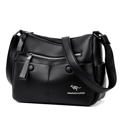 Mom Shoulder Simple All-matching Soft Leather Bag