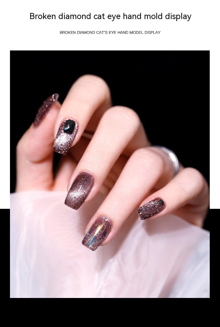 Disco Diamond Cat Eye Magnetic Nail Polish — 9 Colors, 5ml