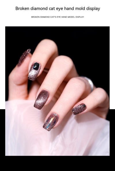 Disco Diamond Cat Eye Magnetic Nail Polish — 9 Colors, 5ml