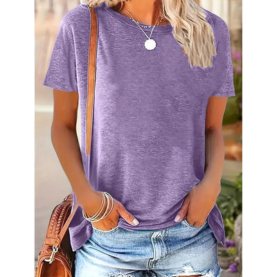 3 Pack Womens Tops Basic Summer Short Sleeve T Shirts Casual Loose Fit Tops