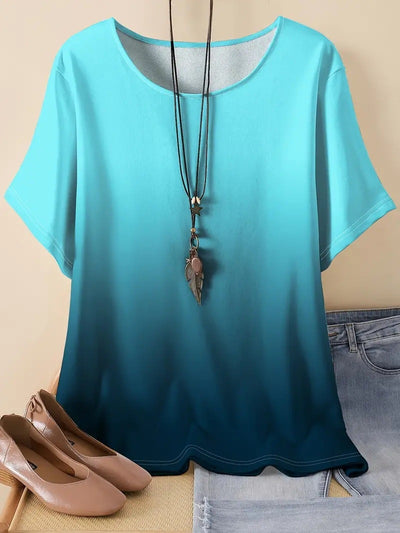 Casual Sports Loose Round Neck Short Sleeve Shirt (12 Colors)