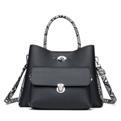 Snakeskin mother-in-law bag