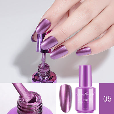 🌈✨ Mirror Chrome Nail Polish – High Shine Metallic Finish (30+ Colors, 8ml)