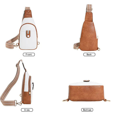 Sling Bag For Women Crossbody Fanny Packs For Women Leather Sling Chest Bag