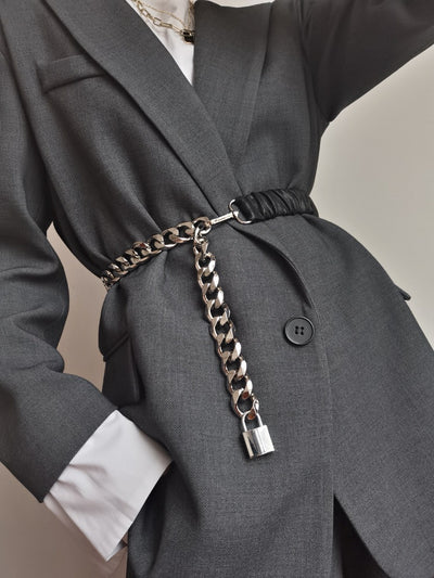 Belt Female Chain Stitching Elastic Waist With Skirt Girdle