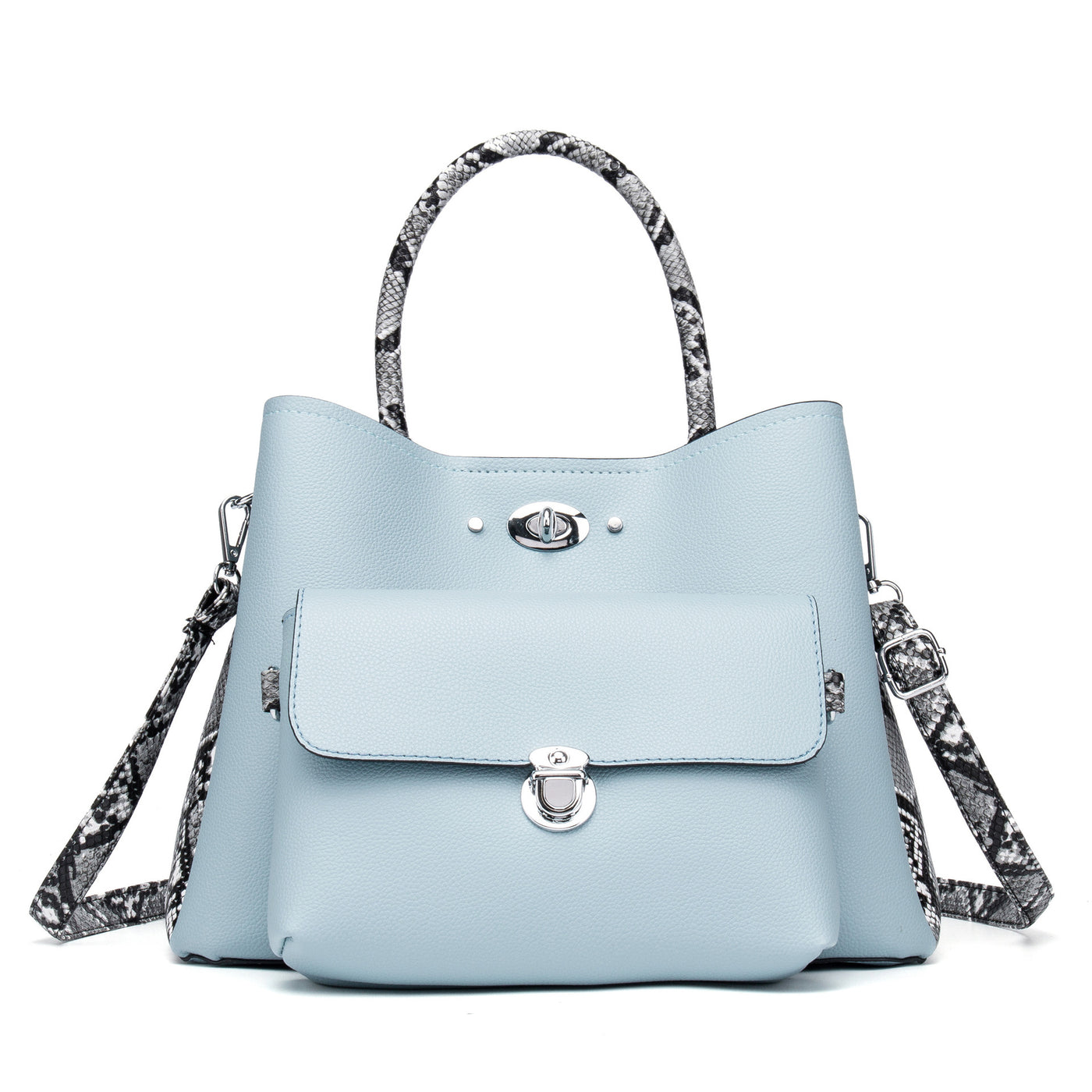 Snakeskin mother-in-law bag