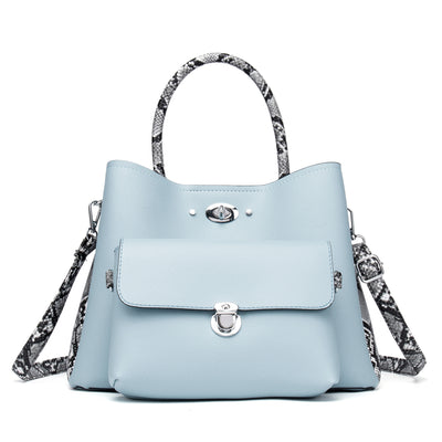 Snakeskin mother-in-law bag