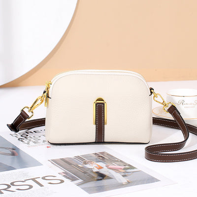 Layer Cowhide Large Capacity Square All-match Shoulder Bag