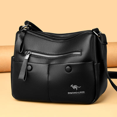 Mom Shoulder Simple All-matching Soft Leather Bag