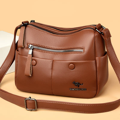 Mom Shoulder Simple All-matching Soft Leather Bag