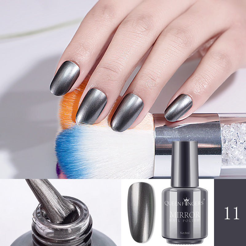 🌈✨ Mirror Chrome Nail Polish – High Shine Metallic Finish (30+ Colors, 8ml)
