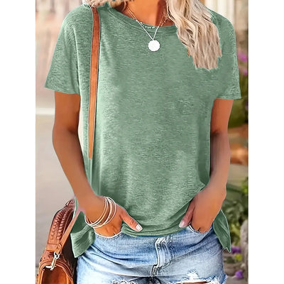 3 Pack Womens Tops Basic Summer Short Sleeve T Shirts Casual Loose Fit Tops