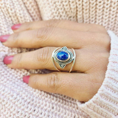 Oval Fashion Simple Personalized Stone Ring