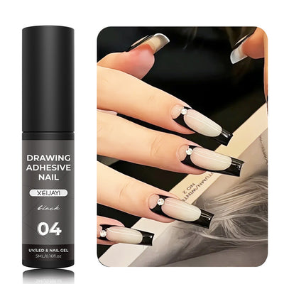 Line Pulling Nail Art Gel – Precision Striping Gel for Nail Designs (Multiple Colors)