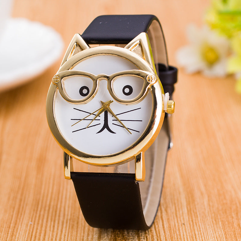 Lovely Cartoon Cat Watch