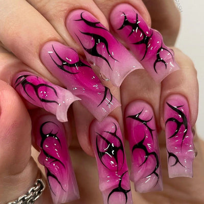 3D Three-dimensional Rhinestone Relief Fake Nails (30 styles) (x24)