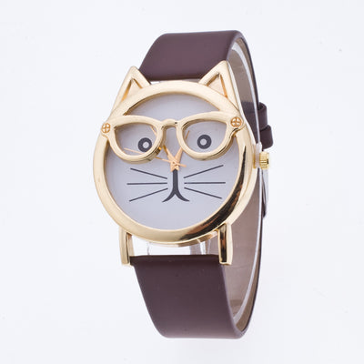 Lovely Cartoon Cat Watch