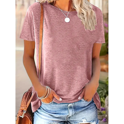 3 Pack Womens Tops Basic Summer Short Sleeve T Shirts Casual Loose Fit Tops