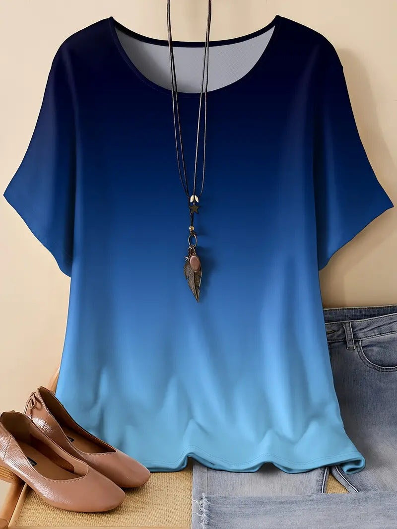 Casual Sports Loose Round Neck Short Sleeve Shirt (12 Colors)