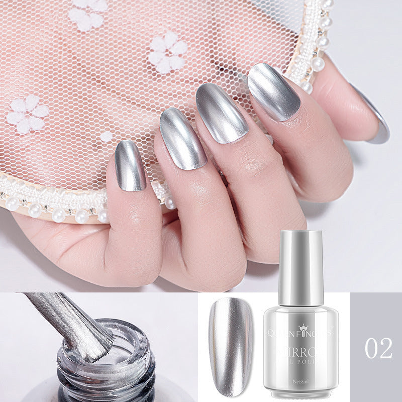 🌈✨ Mirror Chrome Nail Polish – High Shine Metallic Finish (30+ Colors, 8ml)