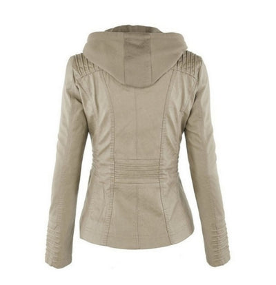 Fashion Detachable Hooded Jacket With Pockets