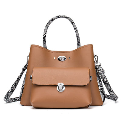 Snakeskin mother-in-law bag