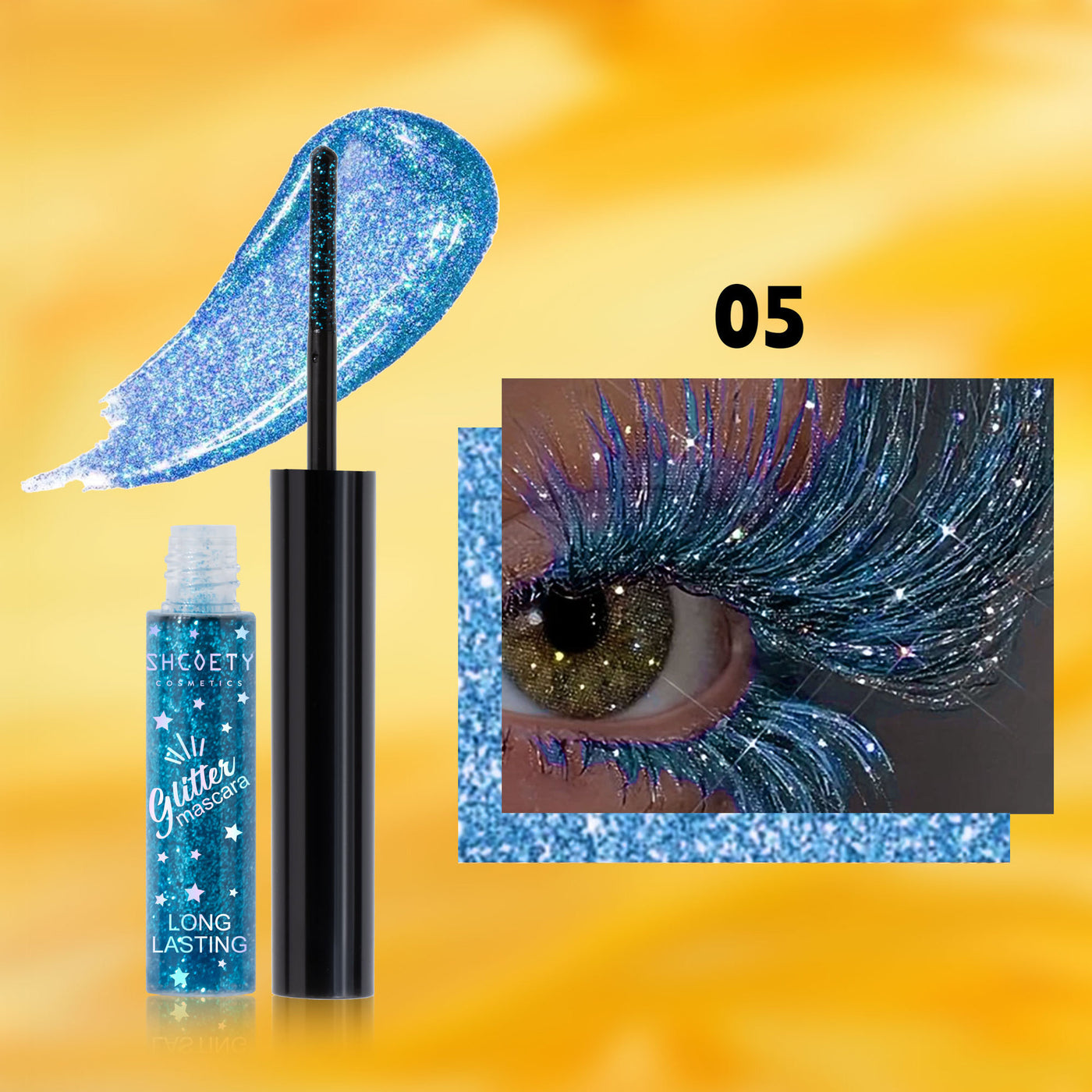 Color Mascara 5 Colors Waterproof No Smudge