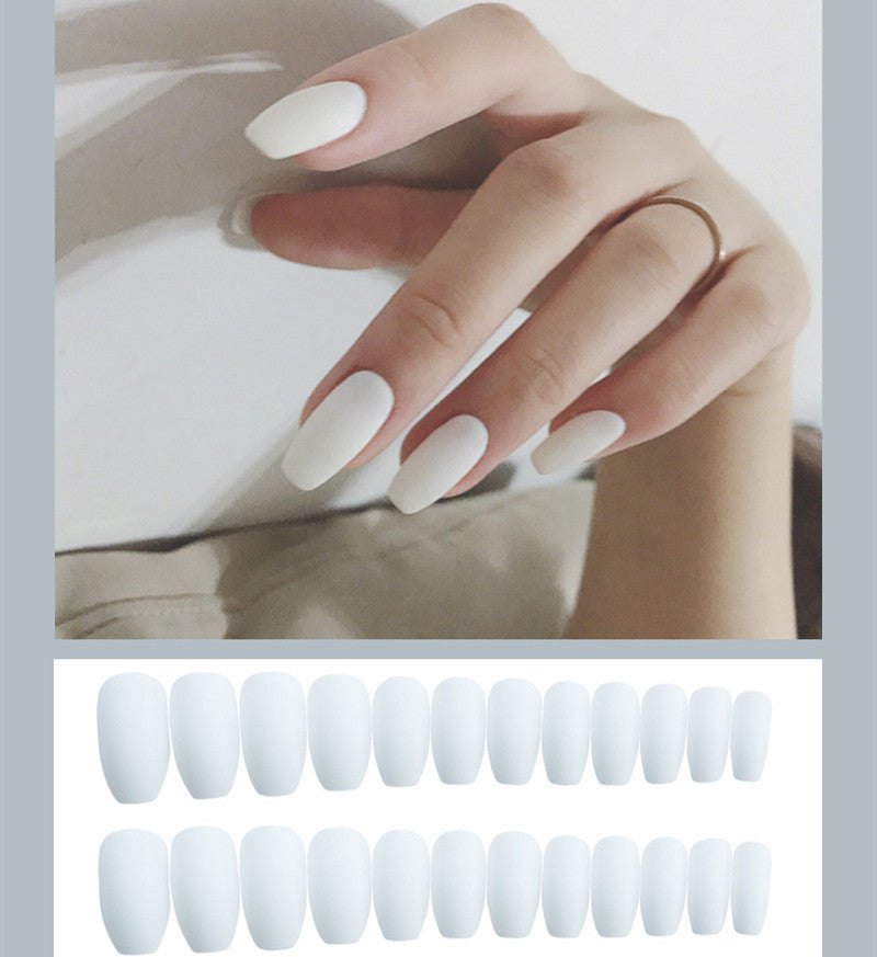 Frosted ballet fake nails (18 Colors) (x24)