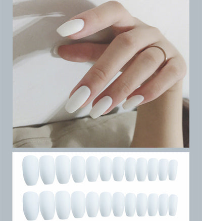 Frosted ballet fake nails (18 Colors) (x24)