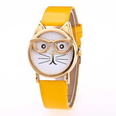 Lovely Cartoon Cat Watch