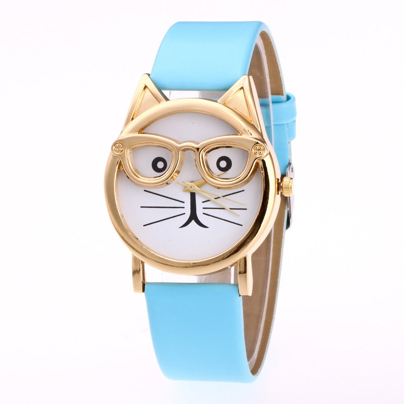 Lovely Cartoon Cat Watch
