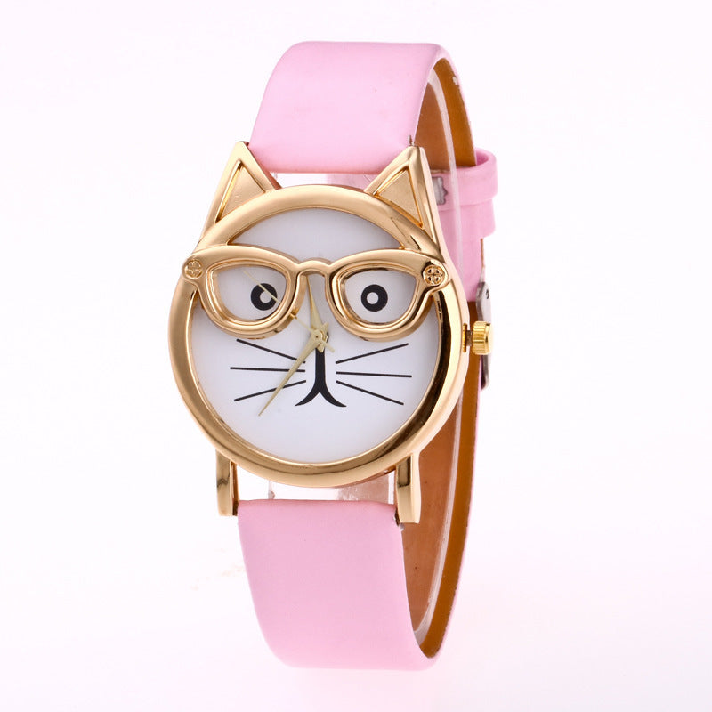 Lovely Cartoon Cat Watch