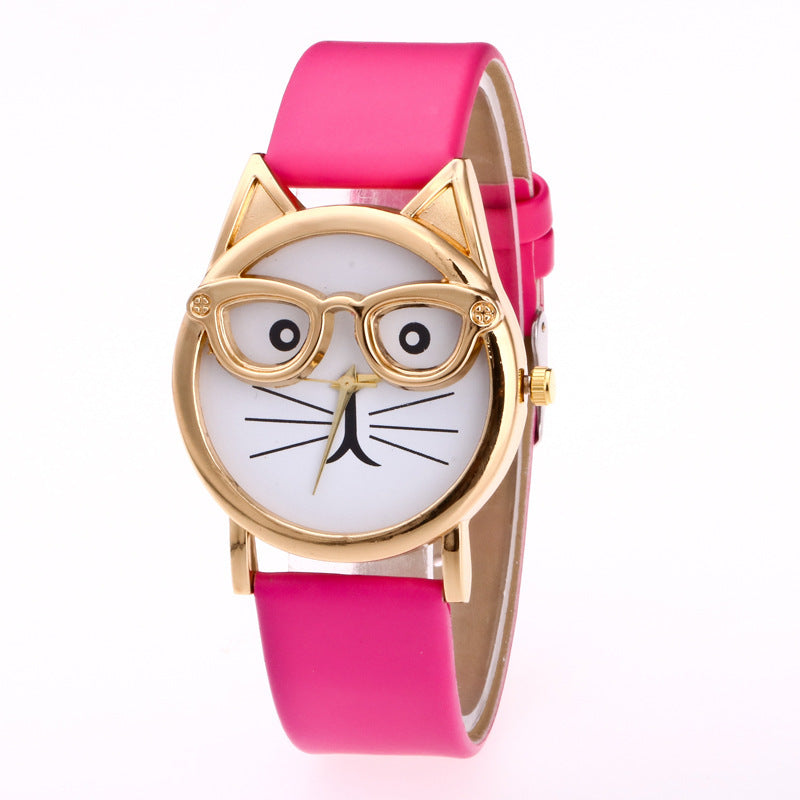 Lovely Cartoon Cat Watch