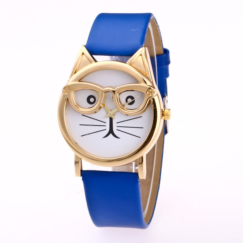 Lovely Cartoon Cat Watch