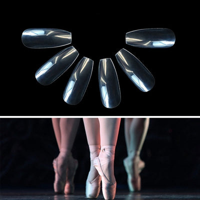 DIY with 500 transparent ballerina fake nails