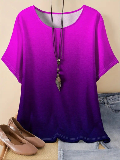 Casual Sports Loose Round Neck Short Sleeve Shirt (12 Colors)