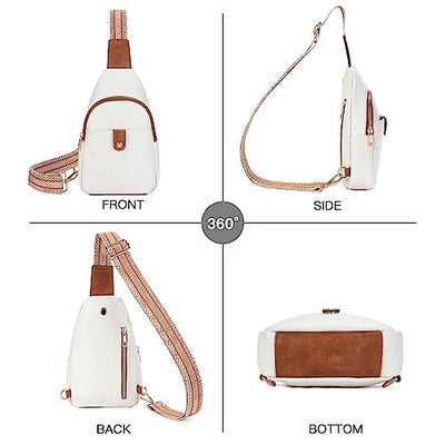 Sling Bag For Women Crossbody Fanny Packs For Women Leather Sling Chest Bag