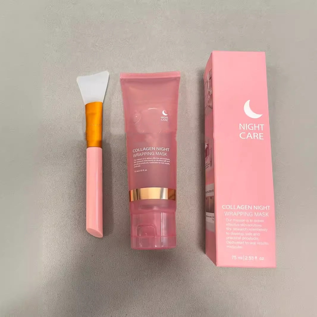 Night Face Mask Collagen Wrapping Natural Ingredients, Anti-wrinkle