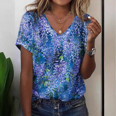 Casual Women's Commuter Elegant V-neck Short Sleeve