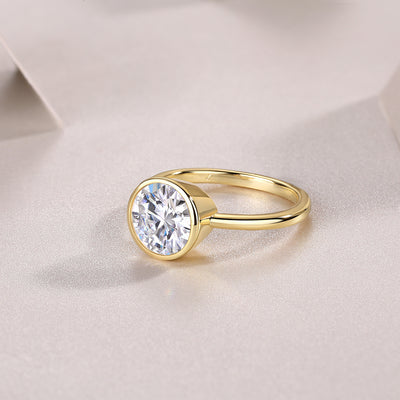 Time Bubble Large Diamond Ring Luxury Fashion Set Moissanite Silver Ring