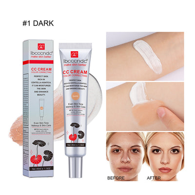 Moisturizing Correcting CC Cream Waterproof Anti-sweat Makeup Before Concealer