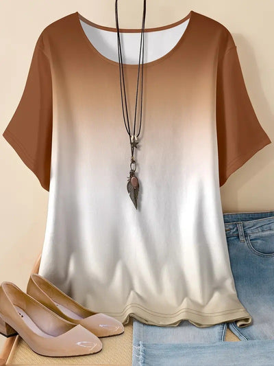 Casual Sports Loose Round Neck Short Sleeve Shirt (12 Colors)