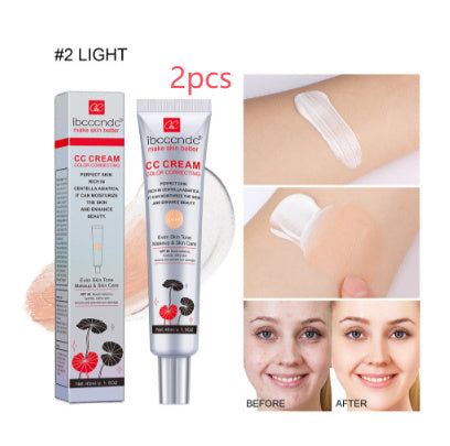 Moisturizing Correcting CC Cream Waterproof Anti-sweat Makeup Before Concealer