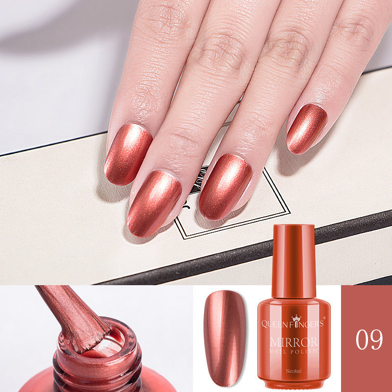 🌈✨ Mirror Chrome Nail Polish – High Shine Metallic Finish (30+ Colors, 8ml)