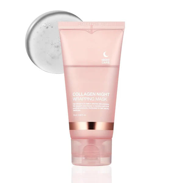 Night Face Mask Collagen Wrapping Natural Ingredients, Anti-wrinkle