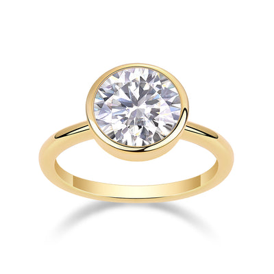 Time Bubble Large Diamond Ring Luxury Fashion Set Moissanite Silver Ring