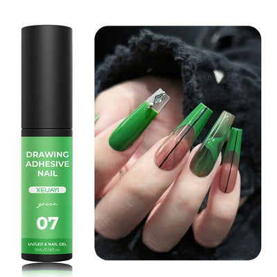 Line Pulling Nail Art Gel – Precision Striping Gel for Nail Designs (Multiple Colors)