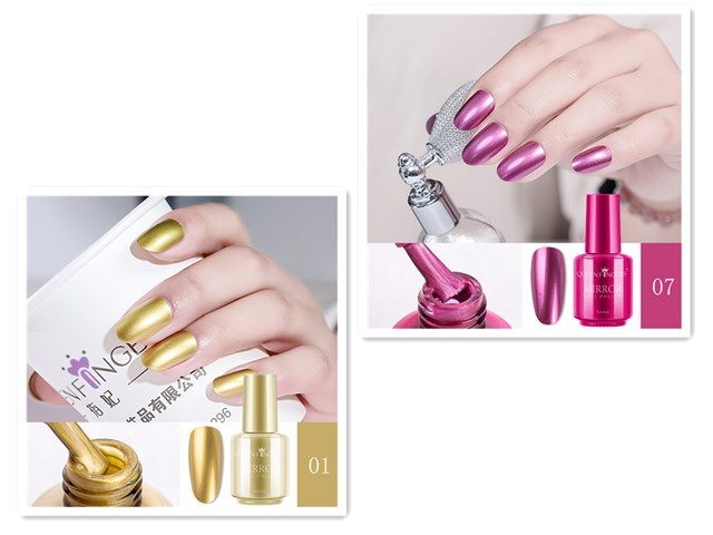 🌈✨ Mirror Chrome Nail Polish – High Shine Metallic Finish (30+ Colors, 8ml)