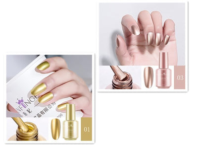 🌈✨ Mirror Chrome Nail Polish – High Shine Metallic Finish (30+ Colors, 8ml)